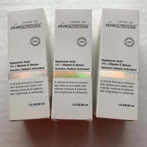 Qty (3) Skin Nutritions Hyaluronic Acid + Vitamin C Serum